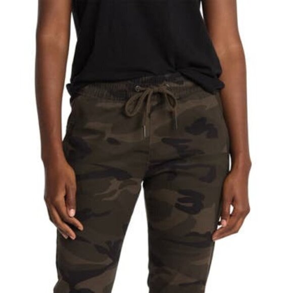 RDI Bnwot Waffle Joggers New Stretch Drawstring Green Camo Pant - Picture 2 of 10